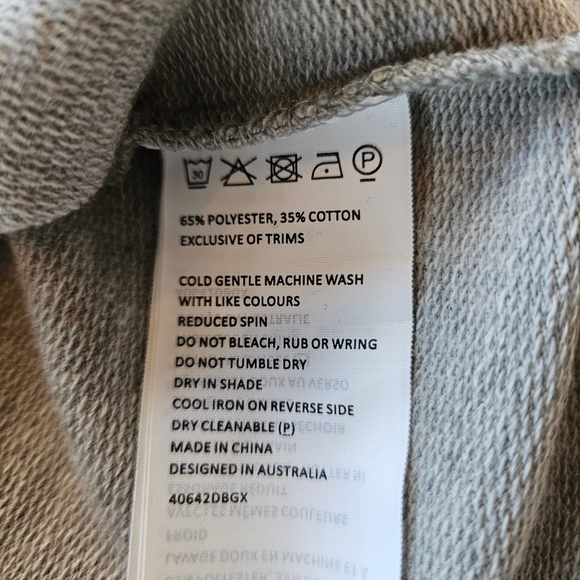 Bardot Junior Casual Gray Ruffle Bell Sleeve Dress Girls Size 14 - Picture 6 of 6